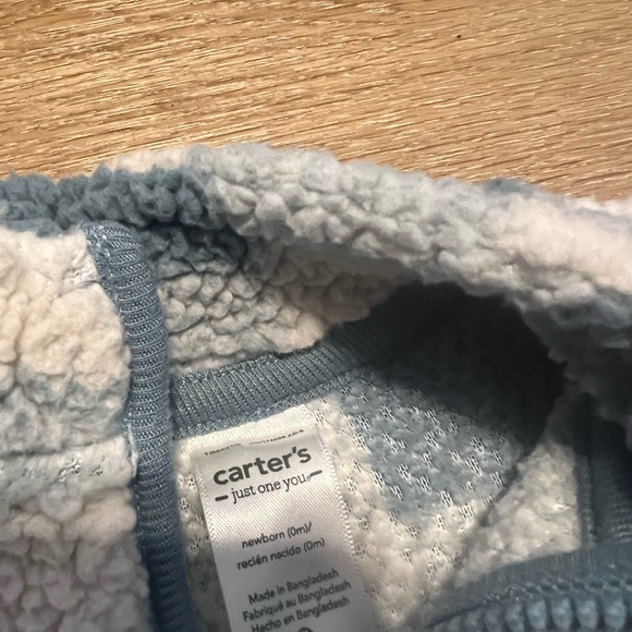 Carter’s dusty blue three piece set!! Size newborn - Picture 7 of 8